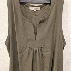 LOFT Women's Olive Sleeveless Top
